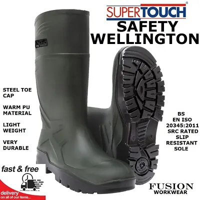 Thermal Safety Wellington Safety Toe Bootlight Weight Puwellylike Purofort • £39.50