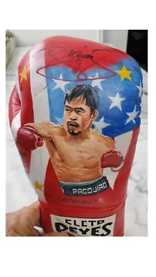 Manny Pacquiao Signed Hand Painted Glove - Awesome! • $240