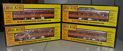 NEW MTH 30-6090 O Gauge Rail King Milwaukee Road Streamlined 4 Passenger Car Set • $189.99