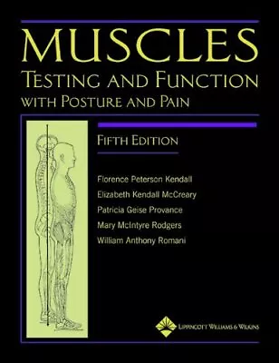 Muscles: Testing And Testing And Function With Posture And Pain (Kendall Muscle • $58.99