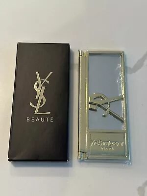 Yves Saint Laurent YSL Logo Beauty Makeup Mirror In Box • $34