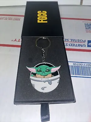 Baby Yoda Grogu The Child Mandalorian Keychain Pendant Key Chain Ring New • $7.99
