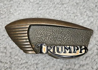 Vintage Triumph Motorcycles Metal Belt Buckle Rare Style • $49.99