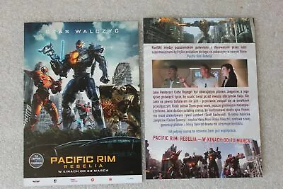 Pacific Rim: Uprising (2018) - Polish Promo FLYER - FLYER • $3.26