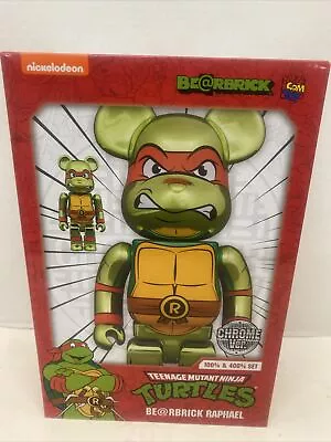 BEARBRICK Ninja Turtles Raphael 100%&400% BE@RBRICK Medicom Toy • $299.99