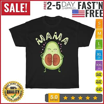 Womens Avocado Mama Twin Birth Cute Pregnant Mom Pregnancy T Shirt Men Women NEW • $20.38