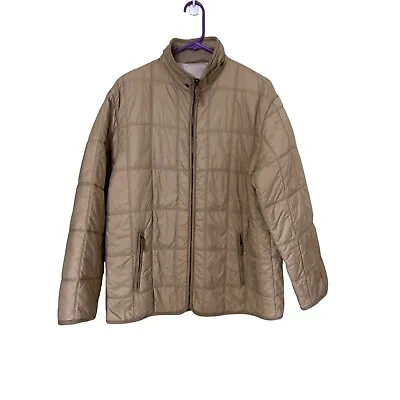 Crocodile Brand Size Large 3M Insulation Women’s Quilted Jacket Tan • £21.19