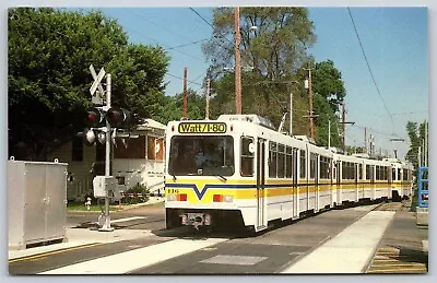 Postcard RT Metro Cars 116 120 And 102 Of Sacramento CA 1987 Train B51 • $11.97