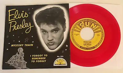 Elvis Presley / Mystery Train & I Forgot To Remember / SUN 2001 45 & PS / Mint • $50