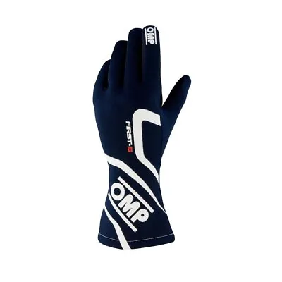 OMP Racing Race Rally Auto Kart Gloves FIRST-S (FIA Approved) Black - Size S • $105.13