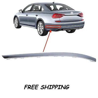 For 2016-2018 VW Volkswagen Passat Rear Driver Chrome Bumper Side Molding LH New • $93.49