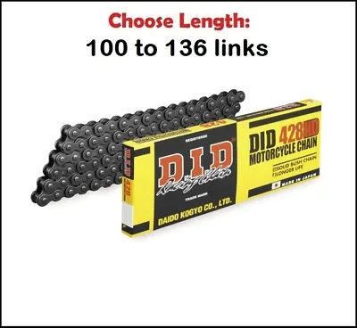 D.I.D DID 428 HD Standard Non-sealed Natural Drive Chain W/ Clip Master Link • $32.70