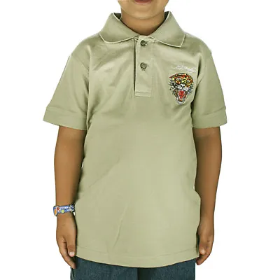 Ed Hardy Kids Boys Tiger Polo - Aloe • $13.99