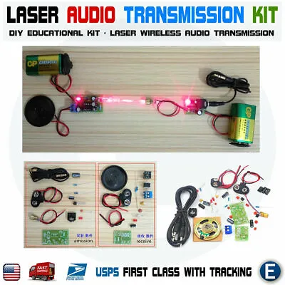 DIY Laser Wireless Audio Transmission Kit Infrared Experiment Electronic KIT • $10.70