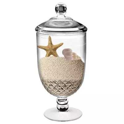 $27.92 • Buy Large Apothecary Jar With Airtight Lid In Premium Acrylic Decorative Weddings Ca