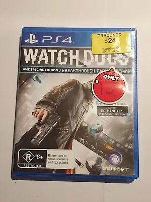 Watch Dogs PS4 Game - Breakthrough Pack Limited Edition PlayStation 4 • $7.88