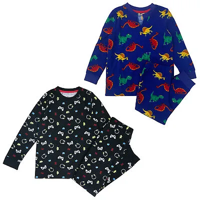 £5.99 • Buy Boys 1 Pack Pyjamas Fleece Cosy Supersoft Nightwear Monster Pjs 2 Yrs-13 Yrs