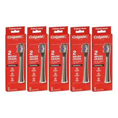 5x Colgate 2 Replacement Brush Heads Charcoal Fits Any Colgate ProClincal • $67.90