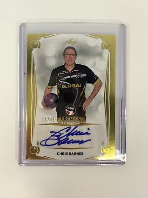 Chris Barnes Premier Edition 2023 Leaf PBA Autographed Gold 14/49 • $0.99