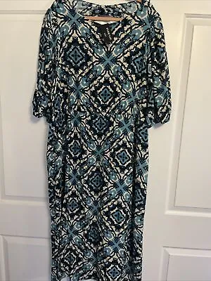 Next BNWT Myleene Klass Dress Blue Tile Print Dress Size 22 Absolutely Stunning • £19.99