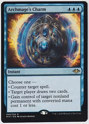 MTG Error 1X Archmage's Charm X1 (Miscut) Modern Horizons Magic - NM • $5.49