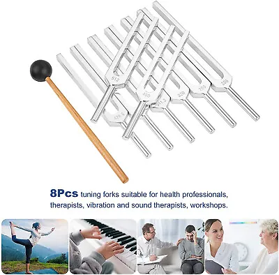 £55.02 • Buy 8Pcs Tuning Forks Mental Health Healing Sound Therapy Medical Musical Instrument