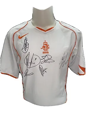 Signed Holland Netherlands Legends Away Shirt Van Persie Van Nistelrooy • £199.99