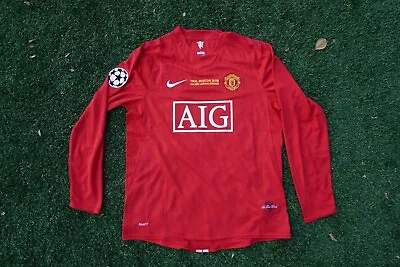 2007-2008 Manchester United Home Champions League Final Retro Jersey • $65