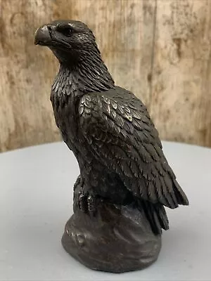 Vintage Menton Manor GOLDEN EAGLE Cold Cast Bronze Figurine 14cm High • £16