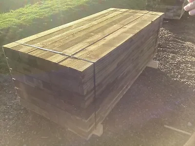 NEW  Tanalised  Wood TIMBER GARDEN RAILWAY SLEEPERS 2.4 8 Foot Delivery DURHAM • £20