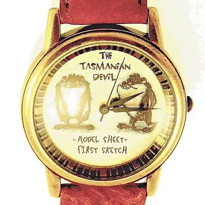 Taz Tasmanian Devil First Sketch Model Sheet Fossil Watch Unworn LTD X/2500 $89 • $88.85