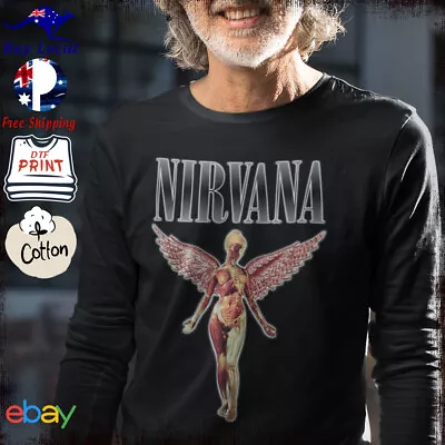 Nirvana In Utoro Long Sleeve T Shirt XS - 5XL Retro Rock Music Tee • $54.50