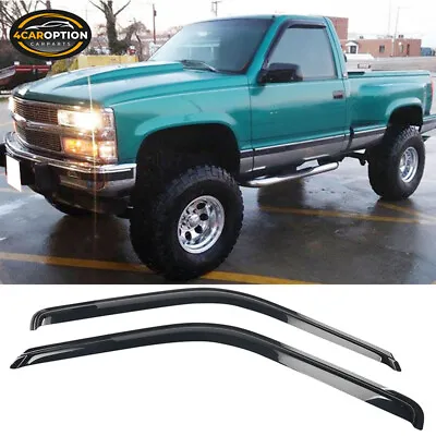 For 95-99 Tahoe 92-99 GMC Yukon Window Visors Rain Sun Guard Vent Deflector • $27.50