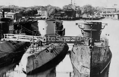 WW2 Picture Photo Submarines U-boat Type XXI U-2513 And Submarine U-3008 872 • $5.36