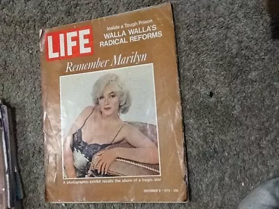 Vintage LIfe Magazine Sept 8th 1972 Remember Marilyn Monroe On Cover FREE SHIPPI • $6.99