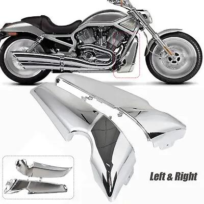 $112.98 • Buy Chrome Smooth Front Radiator Side Cover Shrouds For Harley V-Rod VROD VRSC 01-up