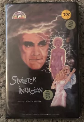 Sinister Invasion Vhs Unicorn Clamshell Alien Terror Boris Karloff Rare Horror • $7.50