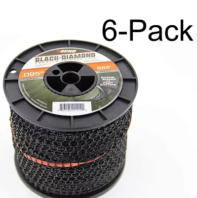 ECHO Genuine Black Diamond 885ft Spool .095  (dia.) Trimmer Line 330095073-6PK • $249.95