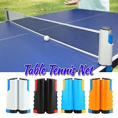 Table Tennis Net Ping Pong Set Retractable Net Rack Portable Ping Pong Net Rack • $20.99