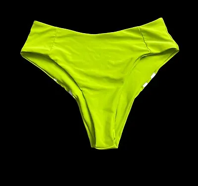 ZAFUL Womens Size 6 Lime Green High Waist Bathing Swim Suit Bottom • $12.78