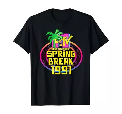 MTV Spring Break 1991 Classic Logo T-Shirt • $9.99