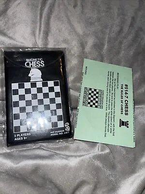 Vintage 1982 Hip Hugger Take Along Magnetic Chess Game Portable Travel Pocket VG • $18