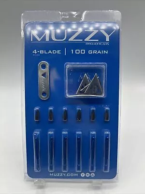 Muzzy 100 Grain 4-Blade Screw-In 6 Pack • $39.99