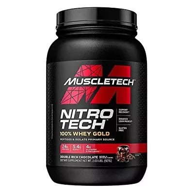 Whey Protein Powder | MuscleTech Nitro-Tech Whey Gold Protein Powder | Chocolate • $19.75