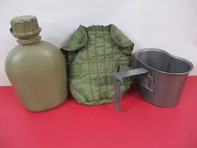 Vietnam US Army M1967 Plastic Canteen Cup & Nylon Cover  Dtd 1973 & 1974 XLNT 2 • $56.99