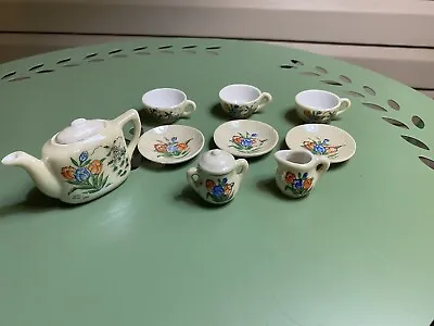 Vintage Miniature Porcelain Tea Set Made In Japan • $12.99