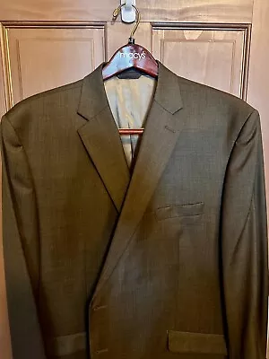 Mens Olive RALPH LAUREN Wool Blazer Jacket Sport Suit Coat Classic 52 L • $18.89