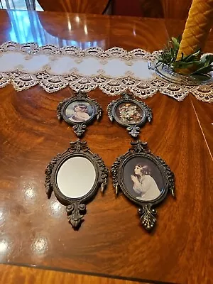 4 Ornate Antique Victorian  Brass Tone Picture Frame Made In  Italy Vintage 6x4 • $39