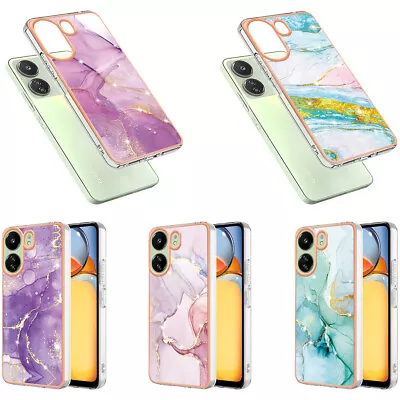 Xiaomi Redmi 13T Note 13 12 Marble Pattern Silicone Back Case Phone Case Cover • £7.19