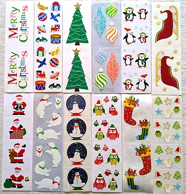 12 Sheets CHRISTMAS Mrs. GROSSMAN'S STICKERS Holiday Vintage Opal Ornaments #8 • $19.99